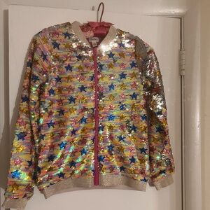 Hatley Rainbow Sequin Kids Jacket